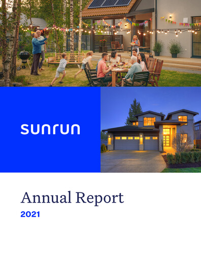 Thumbnail Sunrun
 Annual Report 2021