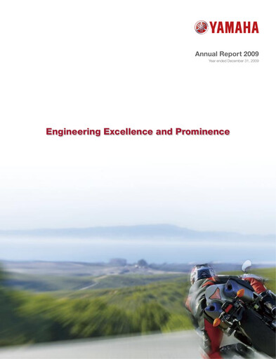 Thumbnail Yamaha Motor Annual Report 2009