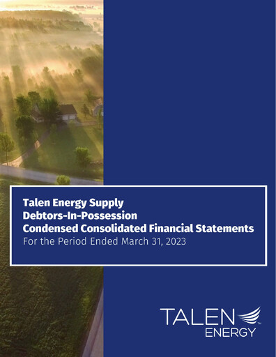 Thumbnail Talen Energy Quarterly Report 2023-q1