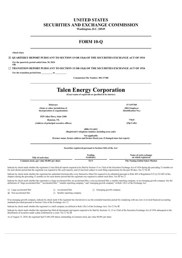 Thumbnail Talen Energy Quarterly Report 2024-q2