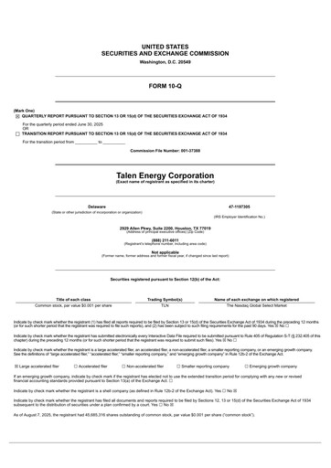 Thumbnail Talen Energy Quarterly Report 2025-q2