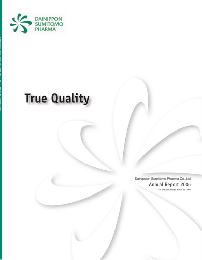 Miniature Sumitomo Pharma
 Rapport annuel 2006