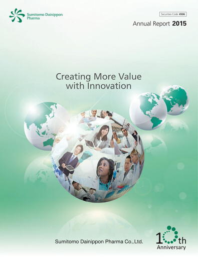 Miniature Sumitomo Pharma
 Rapport annuel 2015