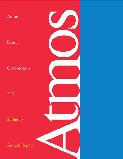 Thumbnail Atmos Energy Annual Report 2001