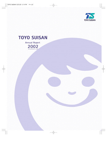Thumbnail Toyo Suisan Annual Report 2002