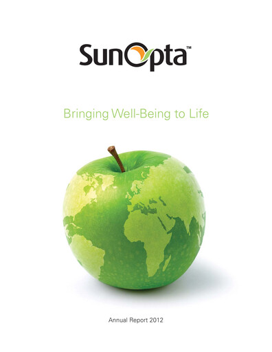 Thumbnail SunOpta Annual Report 2012