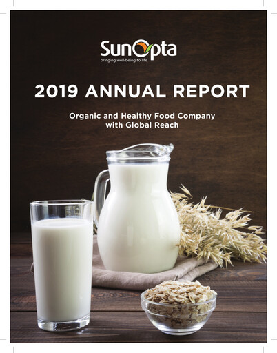Thumbnail SunOpta Annual Report 2019