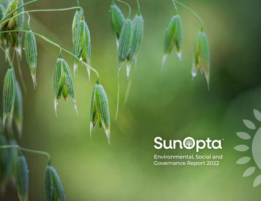 Thumbnail SunOpta ESG Report 2022