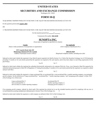 Thumbnail SunOpta Quarterly Report 2021-q1