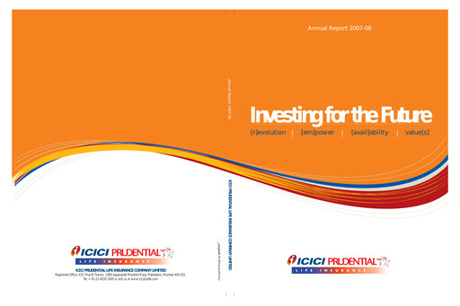 Thumbnail ICICI Prulife Annual Report 2008