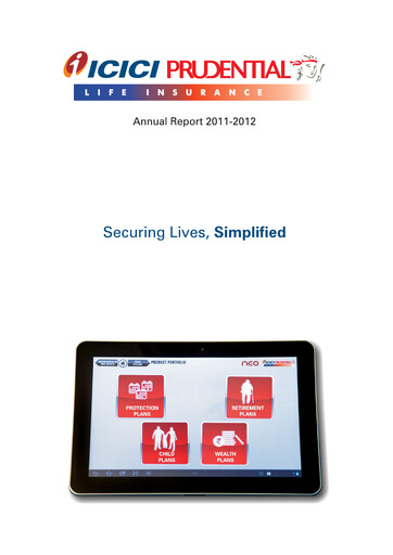 Thumbnail ICICI Prulife Annual Report 2011-2012