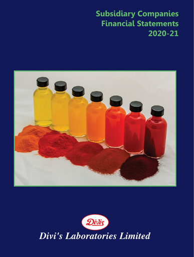 Thumbnail Divis Laboratories Financial Statement 2020-2021