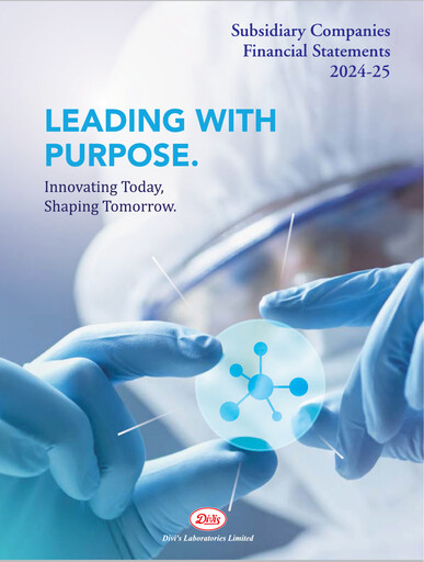 Thumbnail Divis Laboratories Financial Statement 2024-2025