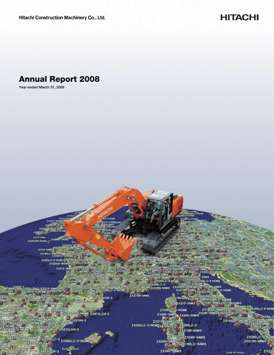 Thumbnail Hitachi Construction Machinery Annual Report 2008