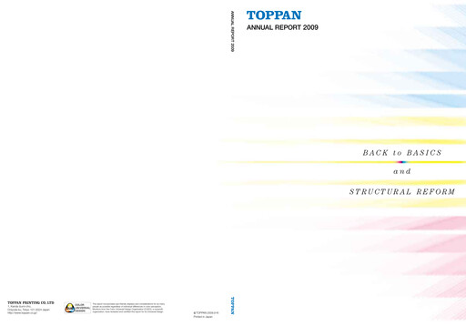 Thumbnail Toppan Annual Report 2009