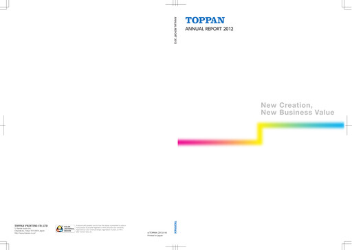 Thumbnail Toppan Annual Report 2012