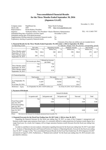 Thumbnail PeptiDream
 Quarterly Report fy2017-q1