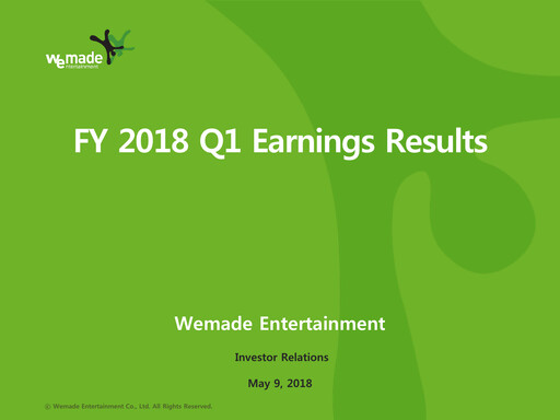 Thumbnail Wemade Quarterly Report 2018-q1