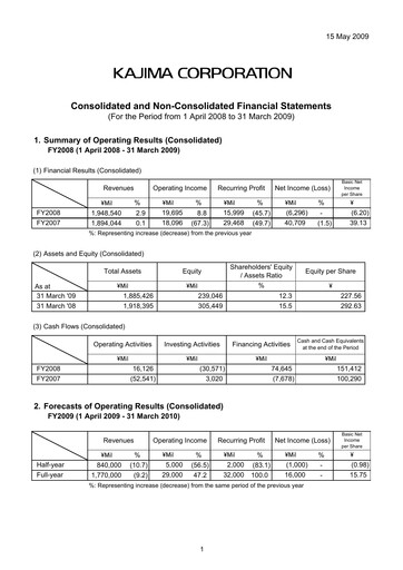 Thumbnail Kajima
 Financial Statement fy2008