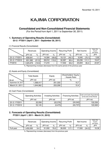 Vorschaubild Kajima
 Quartalsbericht 2011-q2