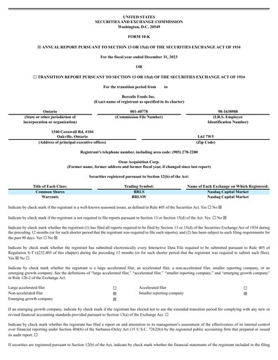 Thumbnail Borealis Foods Annual Report 2023