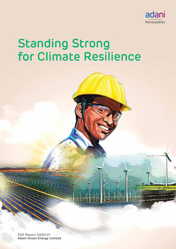 Miniature Adani Green Energy
 Rapport ESG 2020-2021