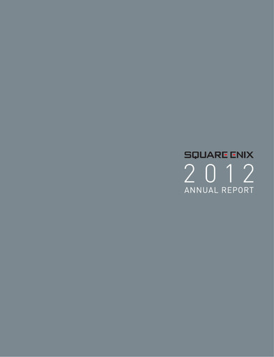 Thumbnail Square Enix
 Annual Report 2012