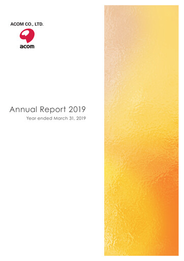 Thumbnail Acom
 Annual Report 2019