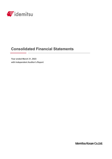 Thumbnail Idemitsu Kosan
 Financial Statement fy2022