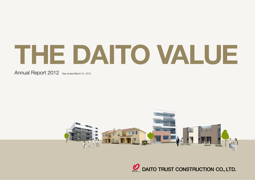 Thumbnail Daito Trust Construction
 Annual Report fy2012