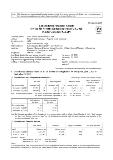 Thumbnail Daito Trust Construction
 Half-year Report fy2025-h1