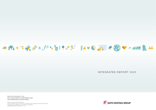 Thumbnail Daito Trust Construction
 Integrated Report 2025