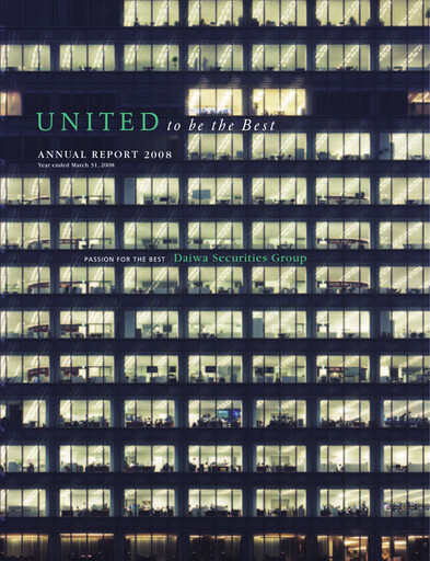 Thumbnail Daiwa Securities Group

 Annual Report 2008