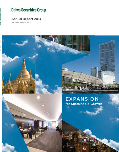 Thumbnail Daiwa Securities Group

 Annual Report 2014