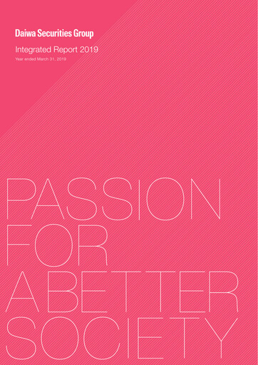 Thumbnail Daiwa Securities Group

 Annual Report 2019