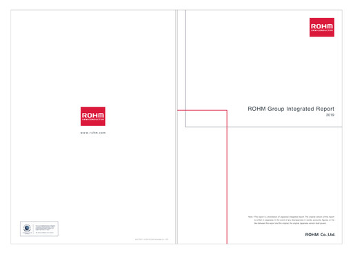 Thumbnail Rohm
 Annual Report 2019