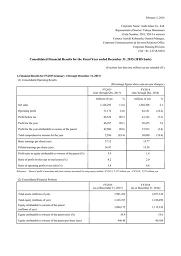 Thumbnail AGC Financial Statement 2015