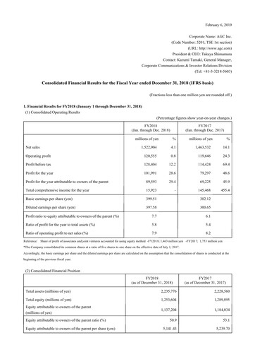 Thumbnail AGC Financial Statement 2018