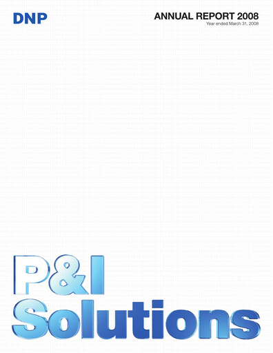 Thumbnail Dai Nippon Printing Annual Report 2008