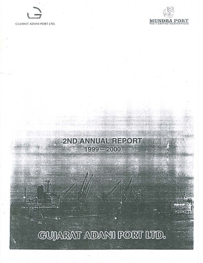 Thumbnail Adani Ports & SEZ Annual Report 1999-2000