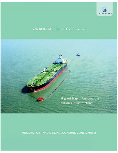 Thumbnail Adani Ports & SEZ Annual Report 2006