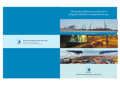 Thumbnail Adani Ports & SEZ Annual Report 2009-2010