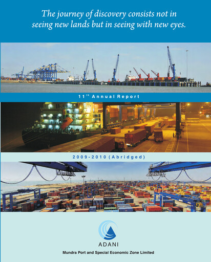 Thumbnail Adani Ports & SEZ Annual Report 2010