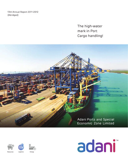 Thumbnail Adani Ports & SEZ Annual Report 2012