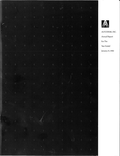 Vorschaubild Autodesk Jahresbericht 1986