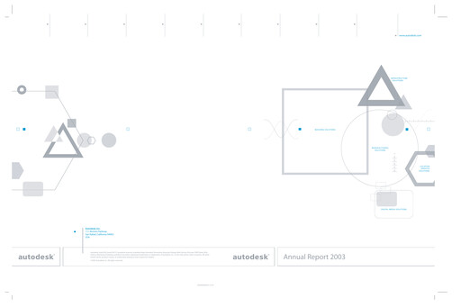 Vorschaubild Autodesk Jahresbericht 2003