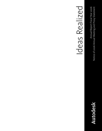 Vorschaubild Autodesk Jahresbericht 2006