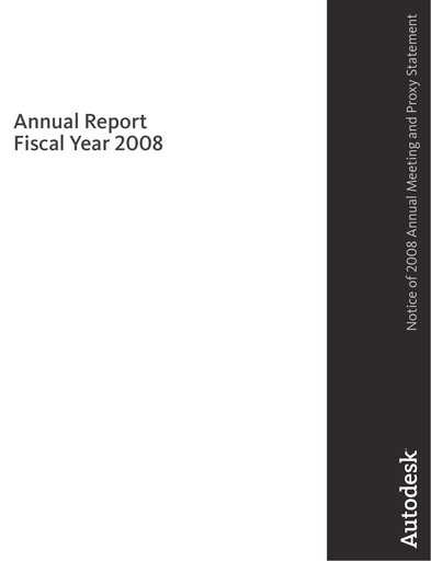 Vorschaubild Autodesk Jahresbericht 2008