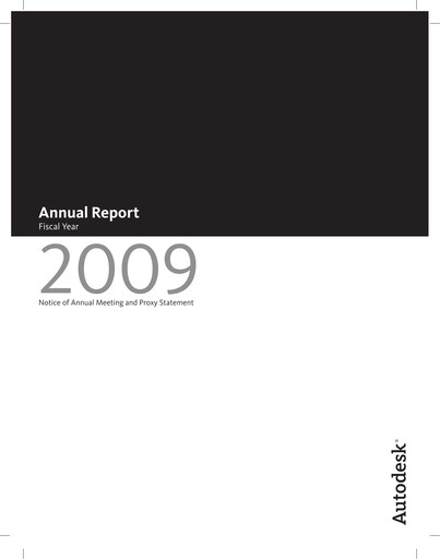Vorschaubild Autodesk Jahresbericht 2009