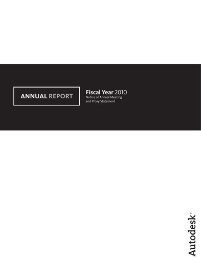 Vorschaubild Autodesk Jahresbericht 2010